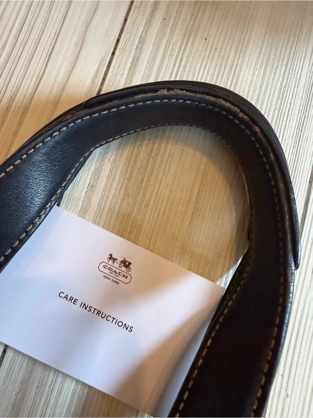 Vintage Coach Hamptons Black Leather Carryall Tote Bag Satchel Y2K 7588